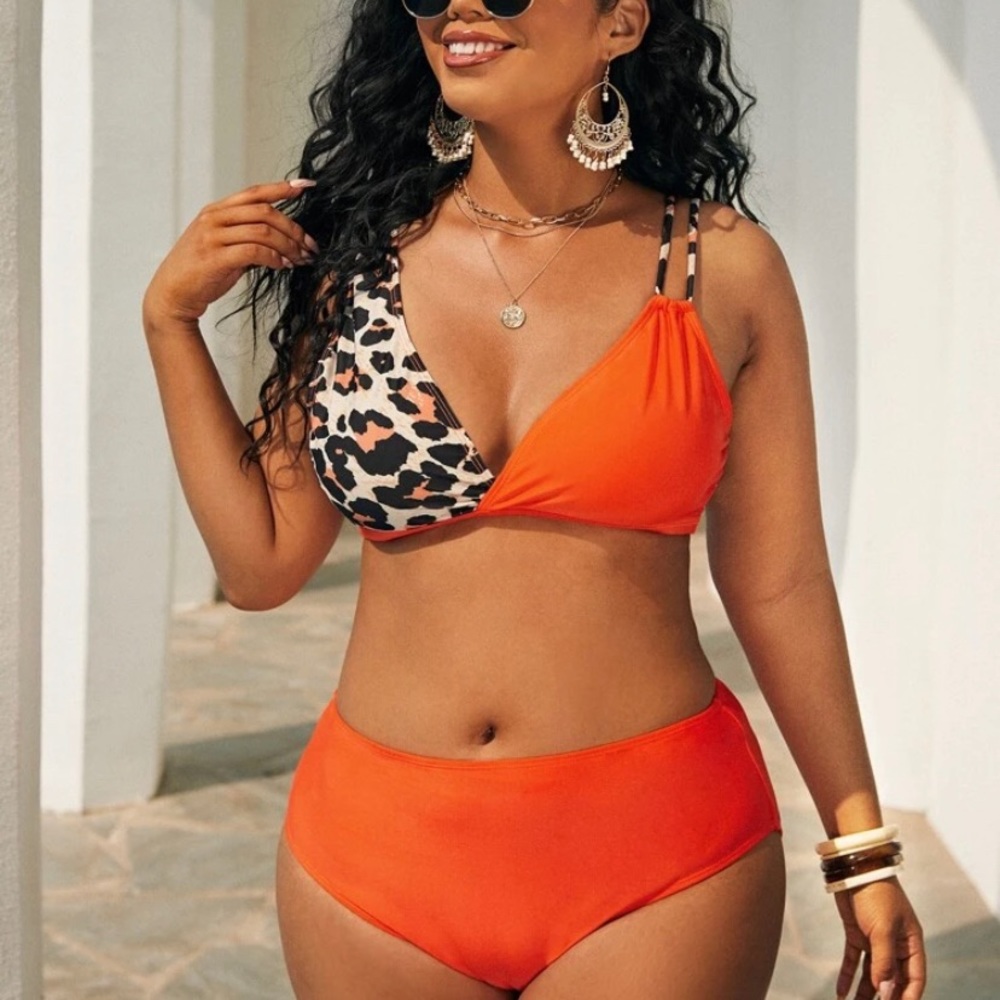 Shein Leopard bikini suit